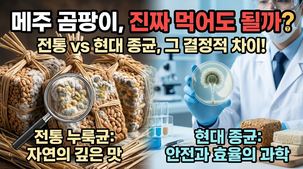 "메주에 핀 곰팡이, 먹어도 될까? 전통 누룩균과 현대 종균의 결정적 차이".썸네일