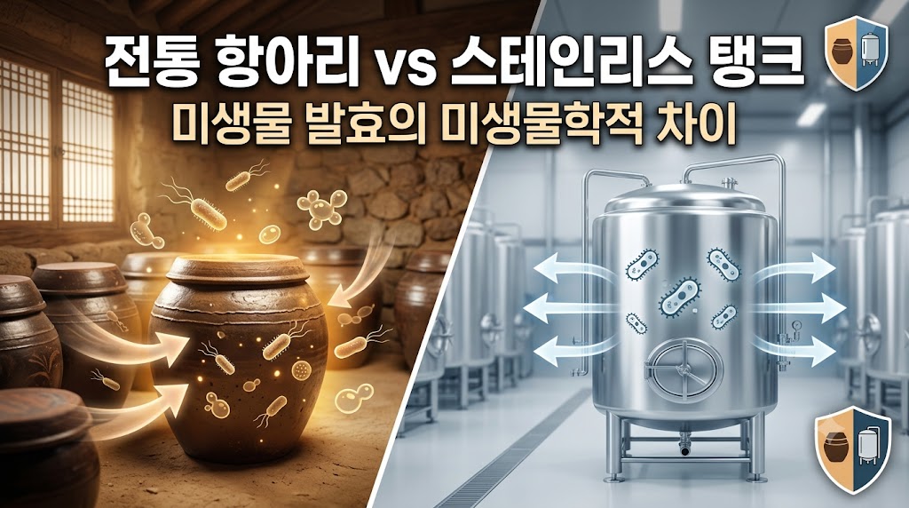 전통 항아리 발효와 스테인리스 탱크 발효의 미생물학적 차이 썸네일