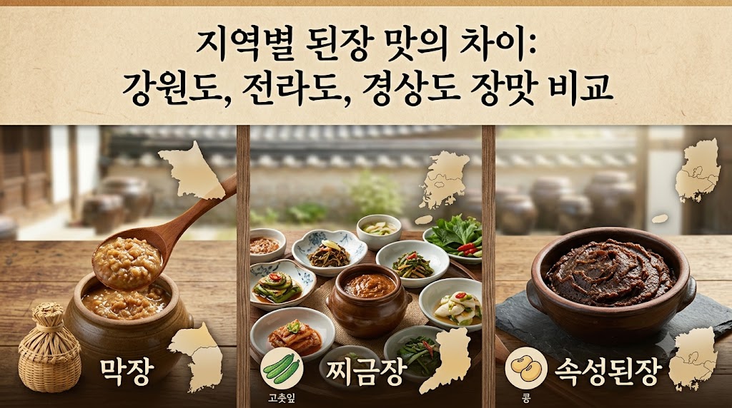 지역별 된장 맛의 차이