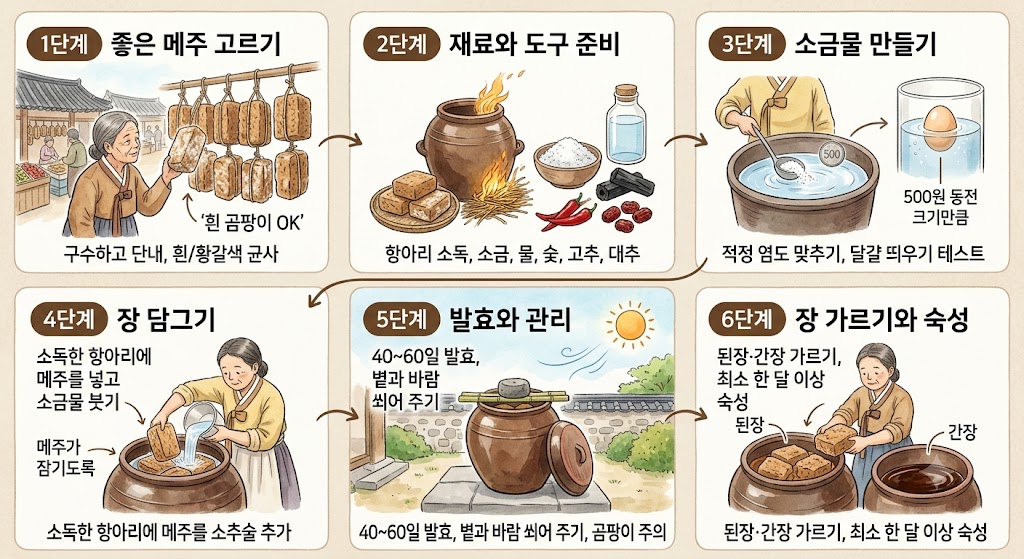 집에서 도전하는 전통 된장 만들기