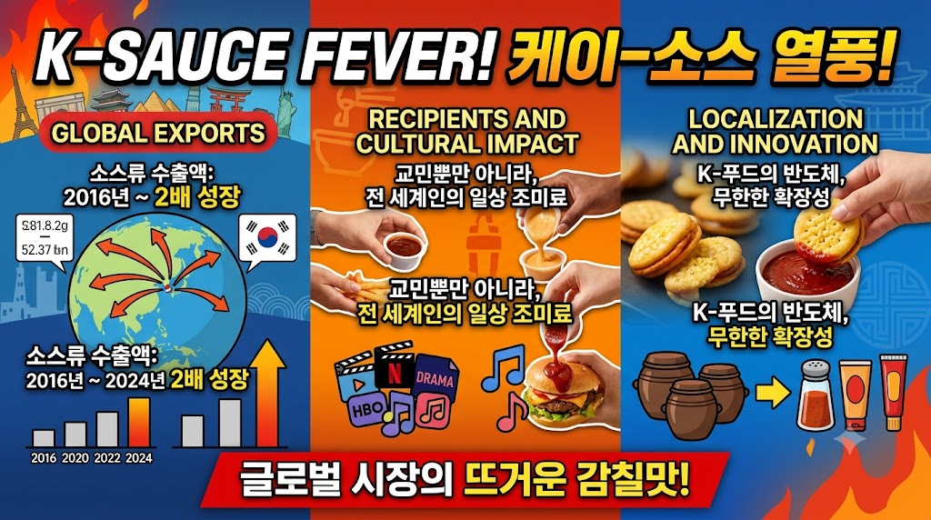 한국 장류의 해외 수출 현황과 K-소스 열풍의 배경 썸네일
